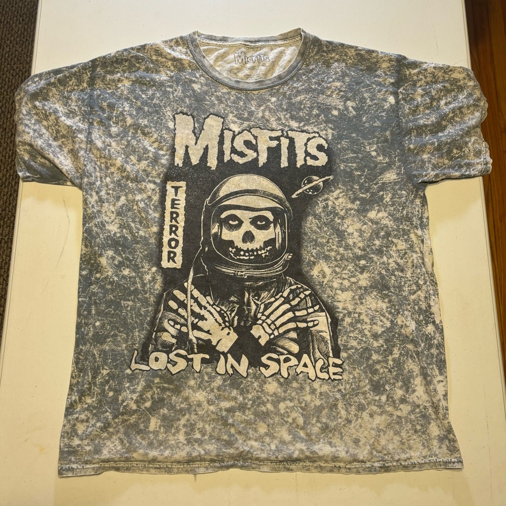 2017 Misfits Lost in Space Black & White Band T-Shirt Size Large